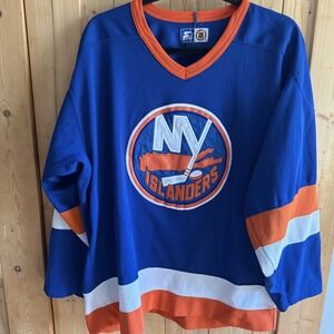 New York Islanders NHL Mens Large Hockey Jersey Vintage 90s Starter Made Korea